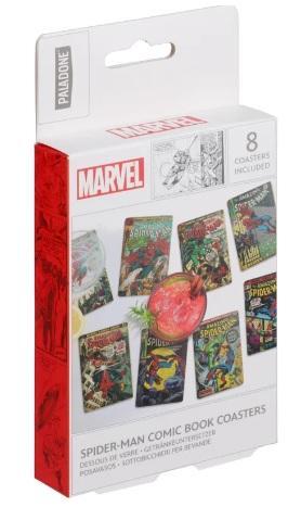 Marvel Spider-man Comic Book Coasters set (8 pcs) / Marvel Spider-man zestaw podkładek komiksowych (8 szt)