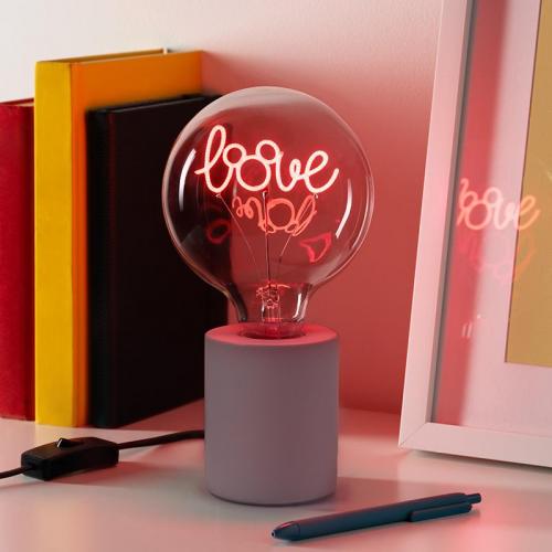 Disney Mickey Mouse LED Neon Bulb Lamp (high: 24,3 cm) / Disney Myszka Miki lampka - żarówka neonowa (wysokość: 24,3 cm)