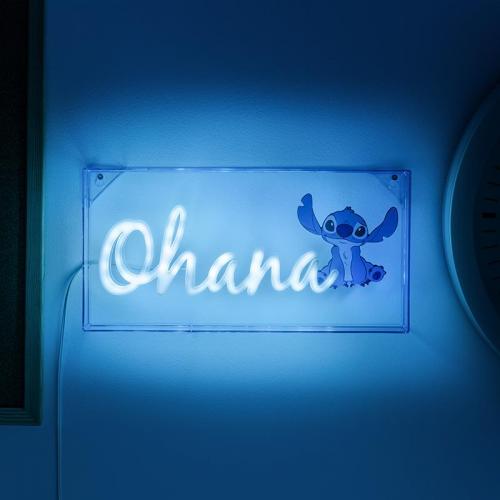 Disney Stitch Ohana LED Neon Light / lampka neonowa Disney Stitch - Ohana