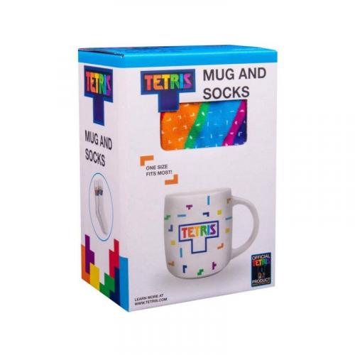 Tetris mug and socks gift set / zestaw prezentowy Tetris: kubek plus skarpetki