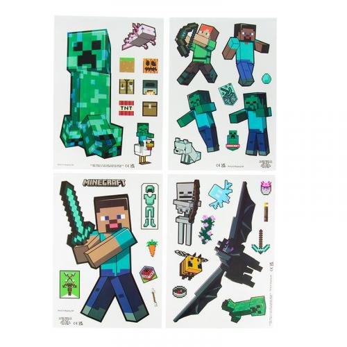 Minecraft Window Cling Decals Set / zestaw naklejek Minecraft (okienne)