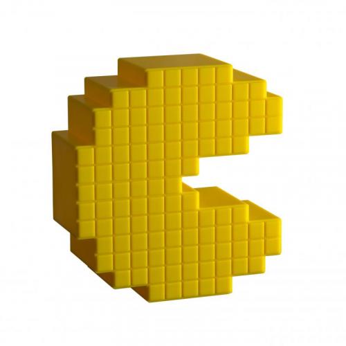 Pac-Man Pixelated Light with sound (high: 15 cm) / Lampka PAC-MAN z dźwiękiem (wyskość: 15 cm)