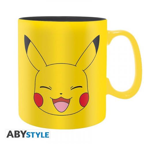 POKEMON - Mug - 460 ml - Pikachu Face / kubek Pokemon - Pikachu (460 ml) - ABS