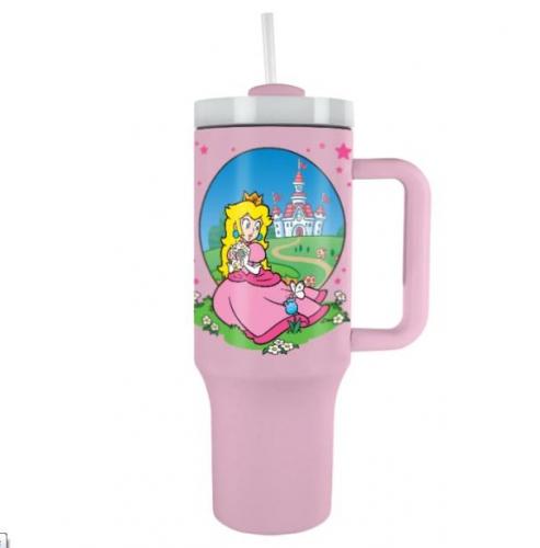 Super Mario (Peach) travel cup with straw (1180 ml) / Super Mario (Peach) kubek podróżny ze słomką (1180 ml)