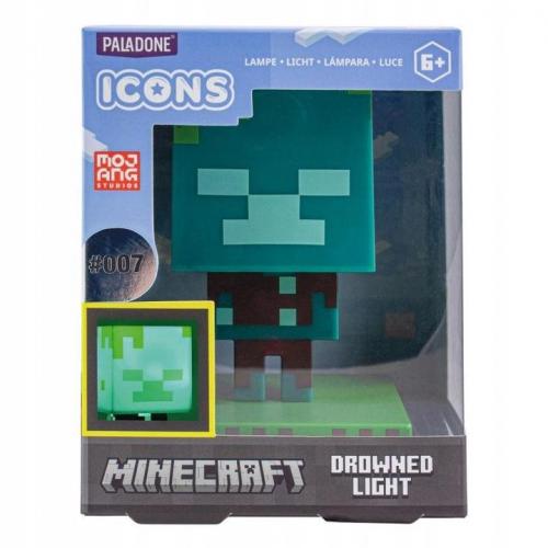 Minecraft Drowned Zombie Icon Light / lampka Minecraft icon Zombie - topielec