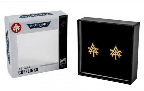 Warhammer 40,000: Aeldari Cufflinks / Warhammer 40000 spinki do mankietów Aeldari