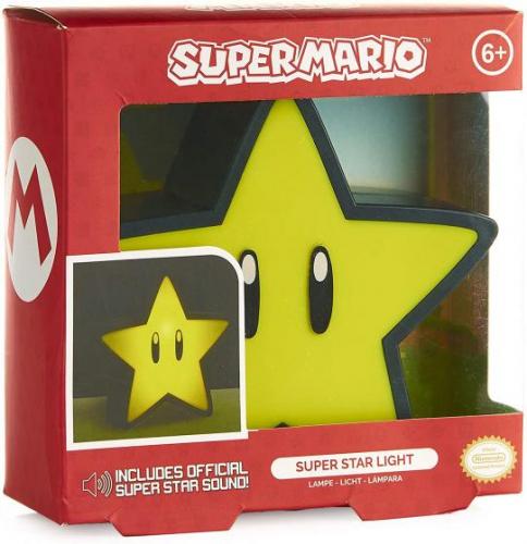 Super Mario - Super Star Light with Sound / lampka Super Mario - Super Star z dzwiękiem