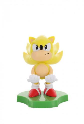 Sonic the hedgehog Super Sonic Cable Guys Holdem - Earbud Holder (11 cm) / stojak na słuchawki Sonic the hedgehog - Super Sonic (11 cm)