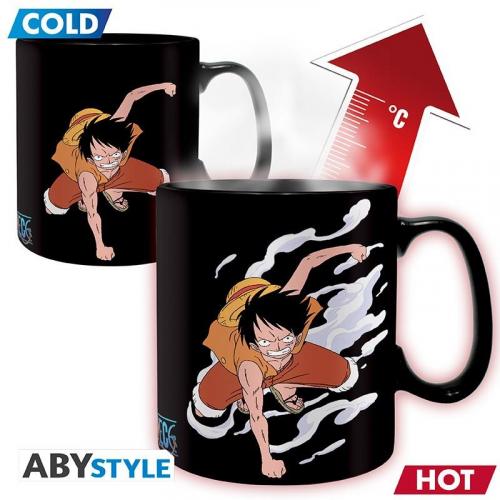 ONE PIECE Mug Heat Change (460 ml) Luffy & Ace / kubek termoaktywny One Piece (460 ml) Luffy i Ace - ABS