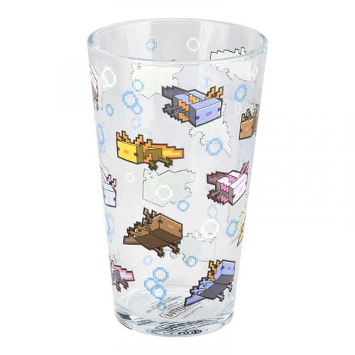 Minecraft Axolotl Glass / Minecraft szklanka Axolotl