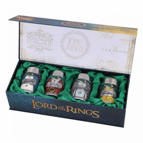 Lord of the Rings Hobbit Shot Glass Set (4 pcs) / Zestaw kieliszków Władca Pierścieni - Hobbit (4 sztuki)