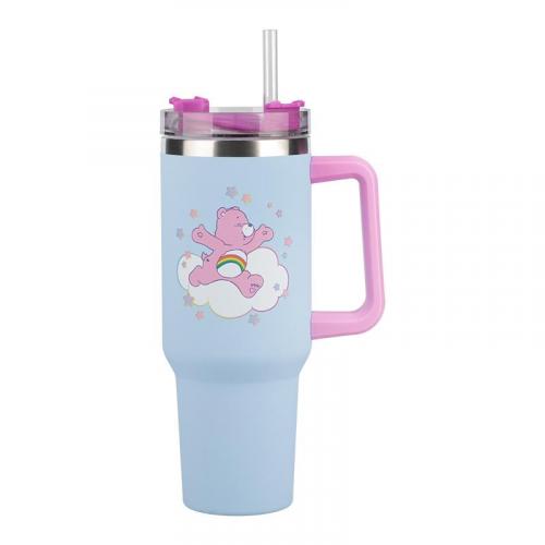 Care Bears (1200 ml) Insulated Cup and Straw / Troskliwe Misie kubek podróżny ze słomką (1200 ml)