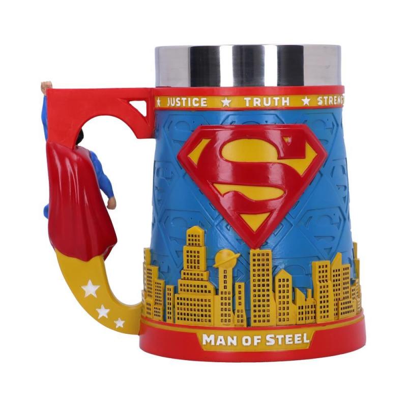 Superman Man of Steel Tankard (high: 15,5cm) / kufel kolekcjonerski DC Superman - Człowiek z żelaza