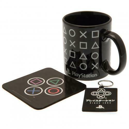 Playstation ICONS gift set: mug, coaster, keychain / Zestaw prezentowy Playstation - IKONY: kubek, podkładka, brelok