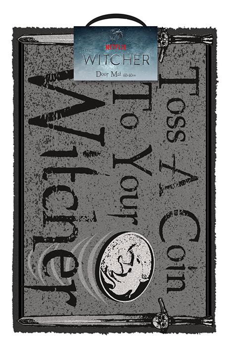 THE WITCHER (TOSS A COIN) DOORMAT / wycieraczka pod drzwi Wiedźmin - Daj grosz (60x40 cm)