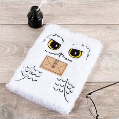 Harry Potter A5 Plush Hedwig Notebook / pluszowy notatnik A5 Harry Potter - Hedwiga