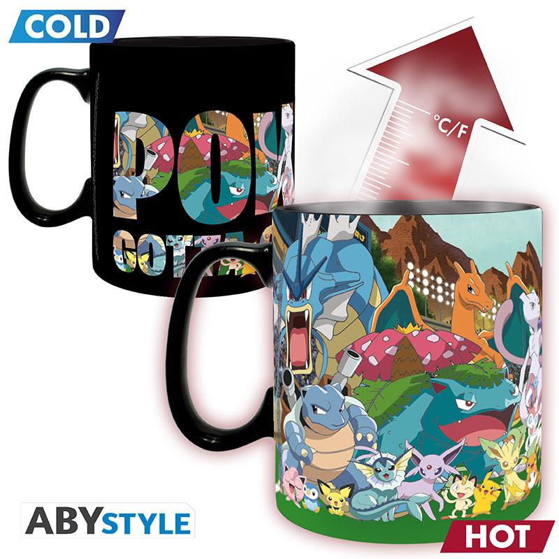 POKEMON Mug Heat Change (460 ml) -Gotta catch em all / Pokemon kubek termoaktywny (460 ml) - złap je wszystkie - ABS