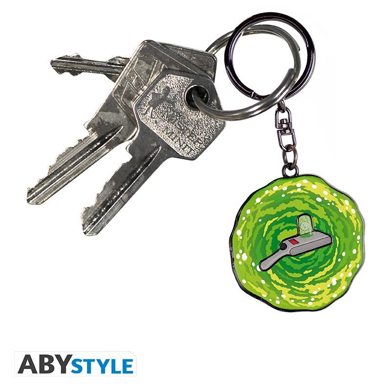 RICK & MORTY - Moving Keychain Portal Gun / Brelok Rick & Morty - Pistolet Portalowy - ABS