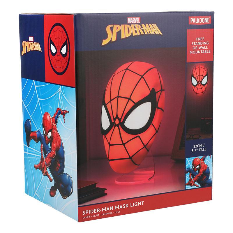 Marvel Spiderman Mask desktop / wall light (high: 22 cm) / lampka ścienno-biurkowa Marvel Spiderman maska (wysokość: 22 cm)