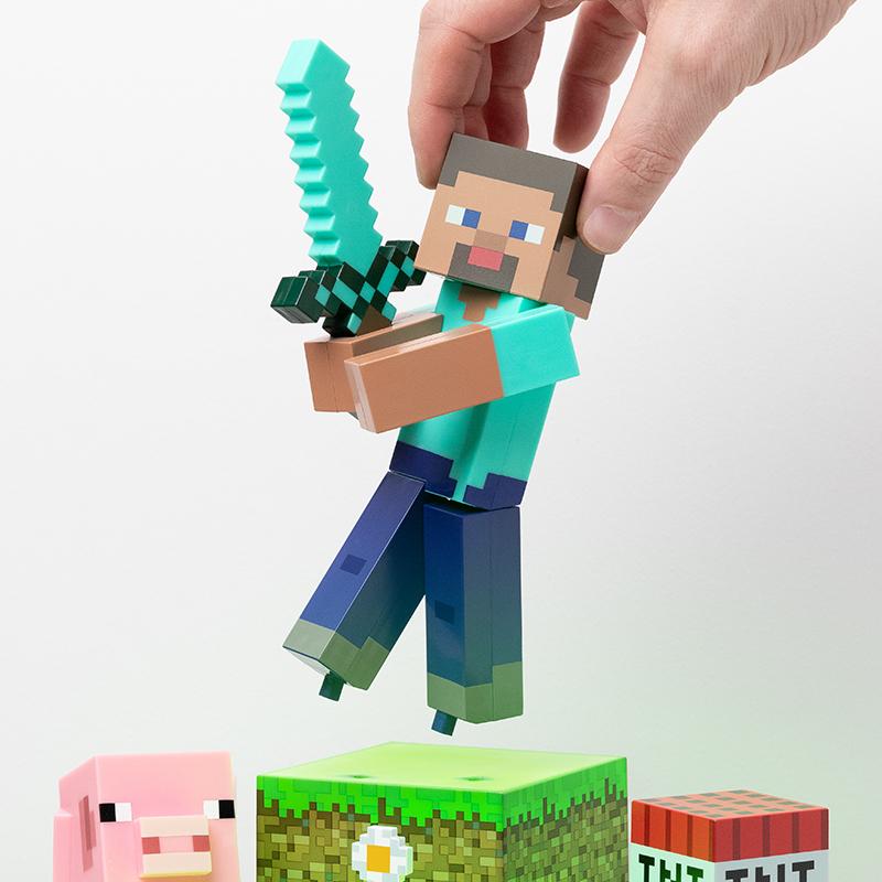 Minecraft Steve Diorama Figural Light (high: 30 cm) / lampa - diorama Minecraft Steve (wysokość: 30 cm)