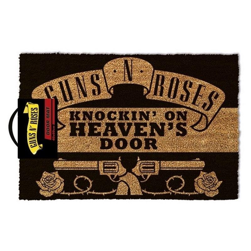 GUNS & ROSES (KNOCKIN ON HEAVENS DOOR) DOORMAT (60 x 40 cm) / wycieraczka pod drzwi Guns & Roses - Knocking on Heaves Door (60 x 40 cm)
