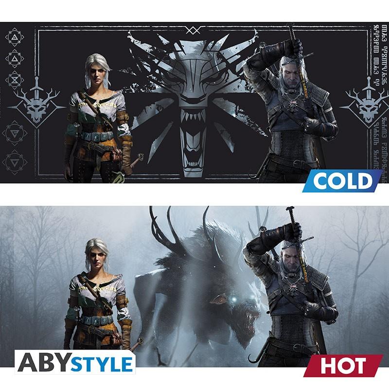 THE WITCHER Mug Heat Change - Geralt & Ciri / kubek termoaktywny Wiedźmin Geralt i Ciri - ABS