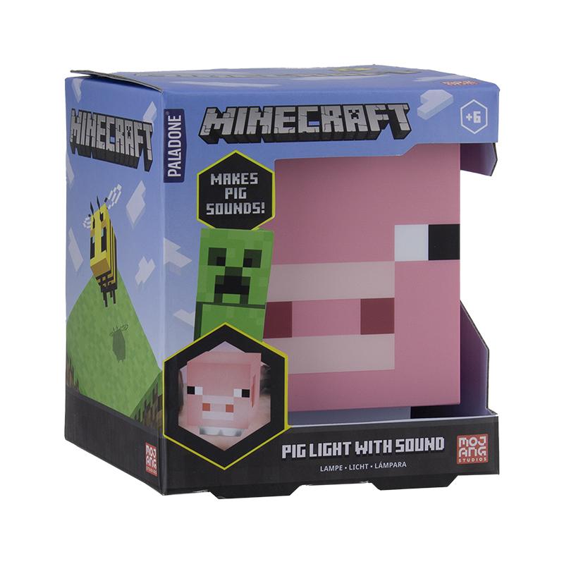 Minecraft Pig Light with Sound / lampka Minecraft Świnka z dźwiękiem