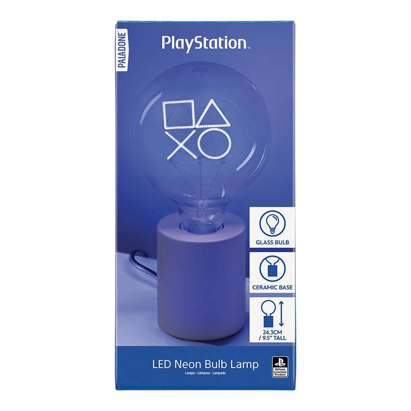 Playstation LED Neon Bulb Lamp (high: 24,3 cm) / Playstation lampka - żarówka neonowa (wysokość: 24,3 cm)