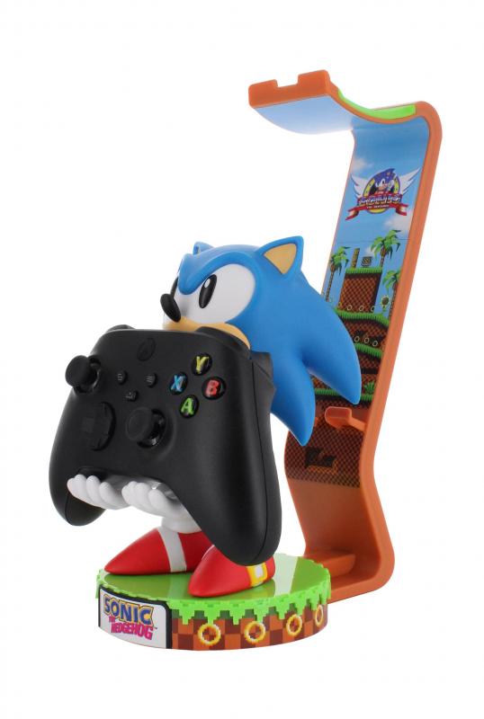 Sonic the hedgehog deluxe edition phone & controller holder plus headphone stand (20 cm) / stojak Sonic the hedgehog edycja Deluxe plus podstawka na słuchawki (20 cm)