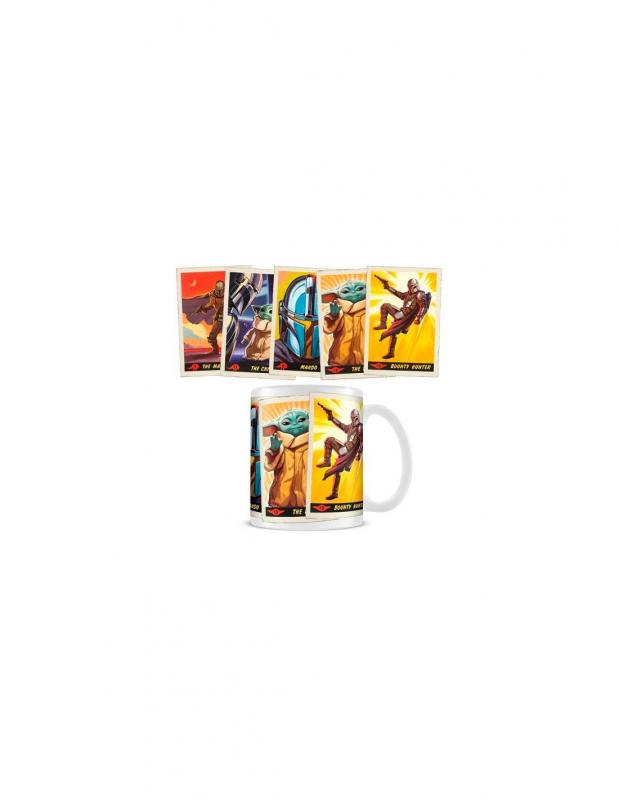 STAR WARS THE MANDALORIAN GIFT SET: MUG COASTER, KEYCHAIN / Zestaw prezentowy Gwiezdne Wojny - Mandalorian: kubek, podkładka, brelok