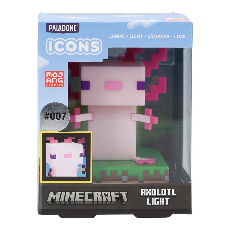 Minecraft Axolotl Icon Light / lampka Minecraft Axolotl