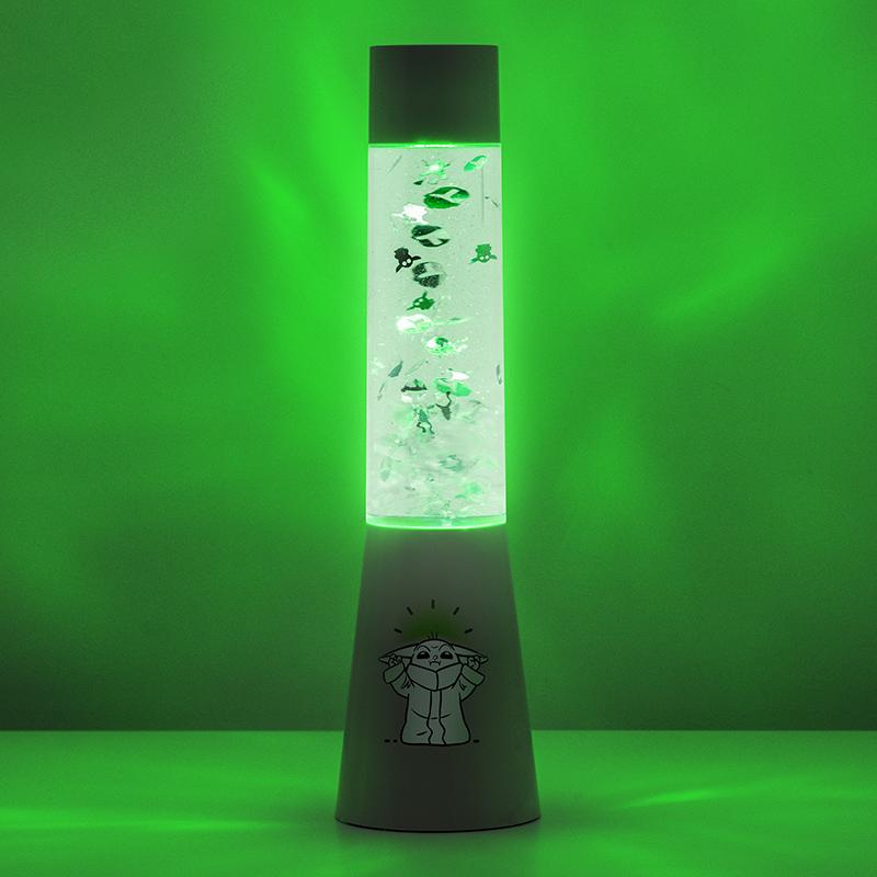 Star Wars Mandalorian Grogu Plastic Flow Lamp (high: 33 cm) / Lampka ledowo-żelowa Gwiezdne Wojny Mandalorian - Grogu (wys: 33 cm)