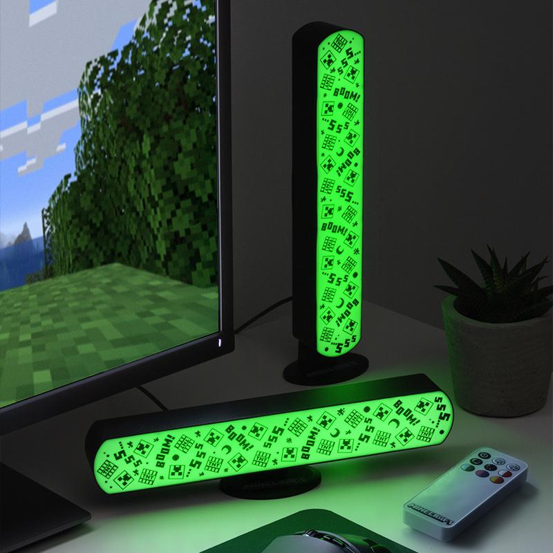 Minecraft multicolors Light Bar Set of 2 with Remote / Minecraft zestaw 2 lampek wielokolorowych z pilotem