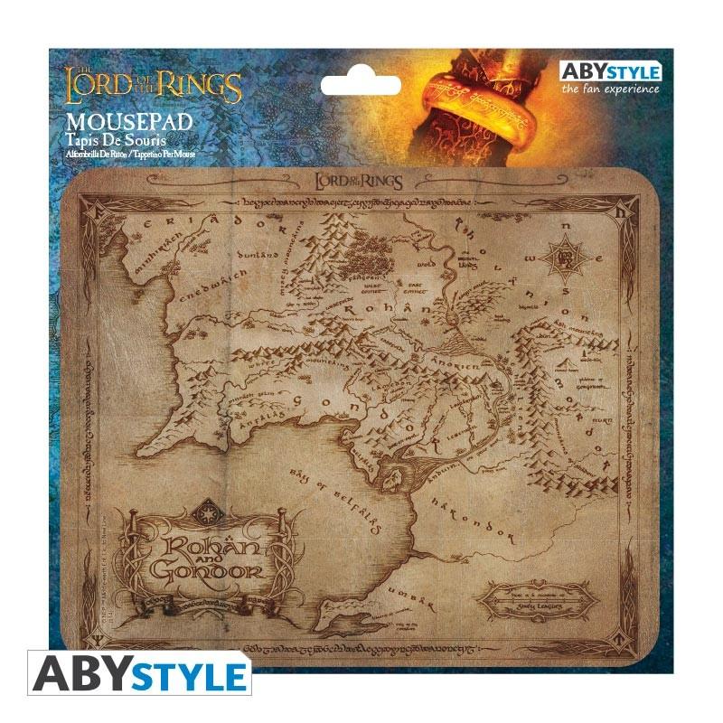 LORD OF THE RINGS Flexible mousepad - Rohan & Gondor map (23,5 x 19,5 cm) / Władca Pierścieni podkładka pod myszkę - Mapa (23,5 x 19,5 cm) - ABS