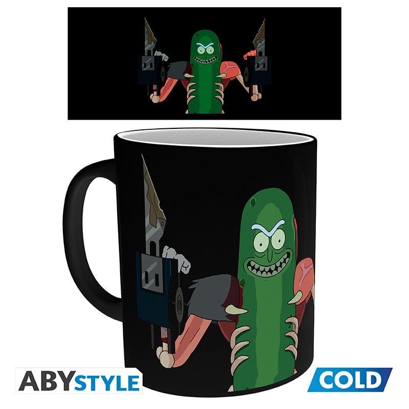 RICK AND MORTY mug heat change - Pickle Rick / kubek termoaktywny Rick & Morty - Rick Ogórek - ABS