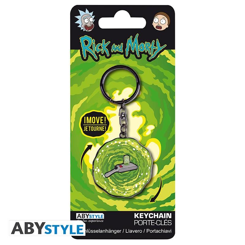 RICK & MORTY - Moving Keychain Portal Gun / Brelok Rick & Morty - Pistolet Portalowy - ABS