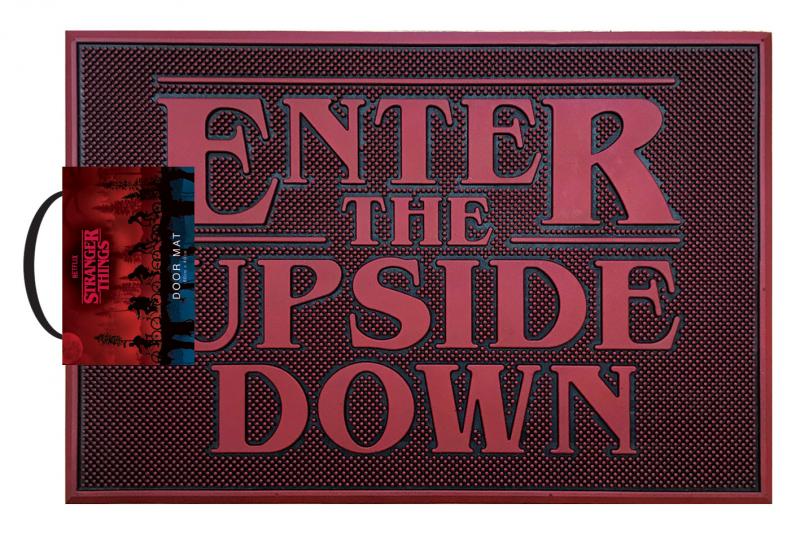 STRANGER THINGS (UPSIDE DOWN) RUBBER MAT / wycieraczka gumowa pod drzwi Stranger Things (60x40 cm)