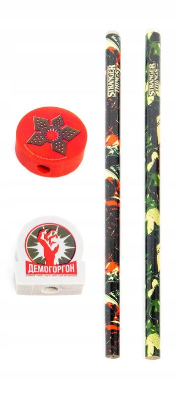 STRANGER THINGS 4 (DEMOGORGONS) PENCIL & TOPPERS (2 pcs) / Stranger Things zestaw ołówków 2 szt - Demogorgons