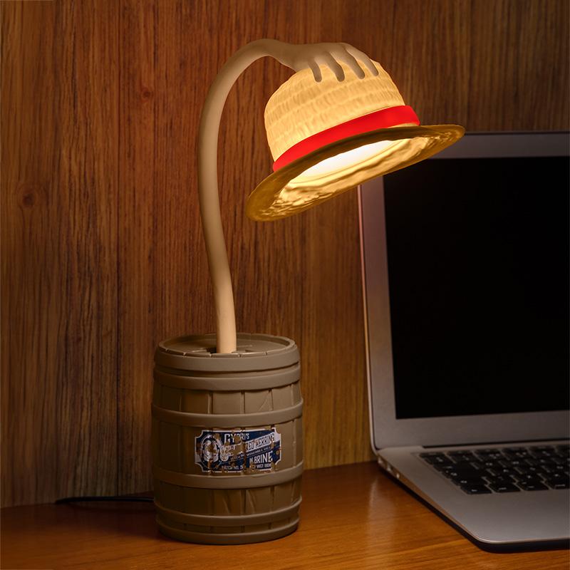 One Piece Straw Hat Posable Light (high: 27,6 cm) / One Piece lampka Słomkowy Kapelusz (wysokość: 27,6 cm)