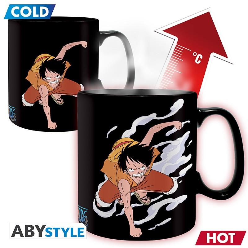 ONE PIECE Mug Heat Change (460 ml) Luffy & Ace / kubek termoaktywny One Piece (460 ml) Luffy i Ace - ABS