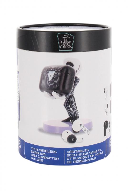 The Nightmare Before Christmas Jack Skellington Buds Pro Wireless Bluetooth Earbuds and Phone Holder / Miasteczko Halloween zestaw: stojak na słuchawki Jack Skellington plus słuchawki bezprzewodowe