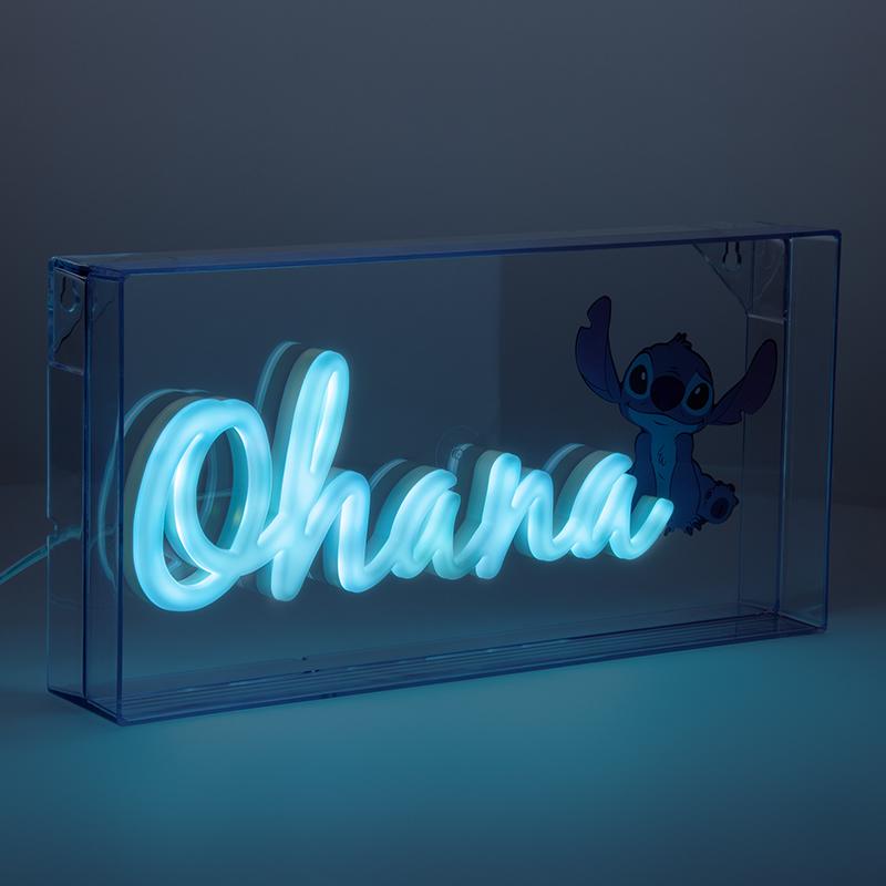 Disney Stitch Ohana LED Neon Light / lampka neonowa Disney Stitch - Ohana