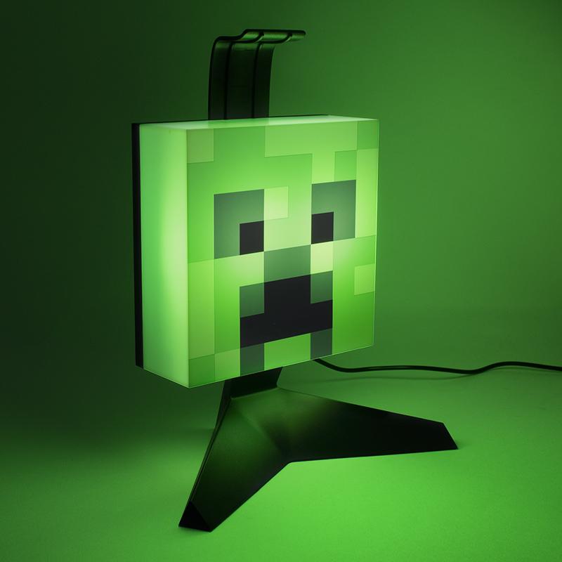 Minecraft Creeper light & headphone stand - 23,5 cm / lampka / stojak na słuchawki Minecraft Creeper (wysokość: 23,5 cm)