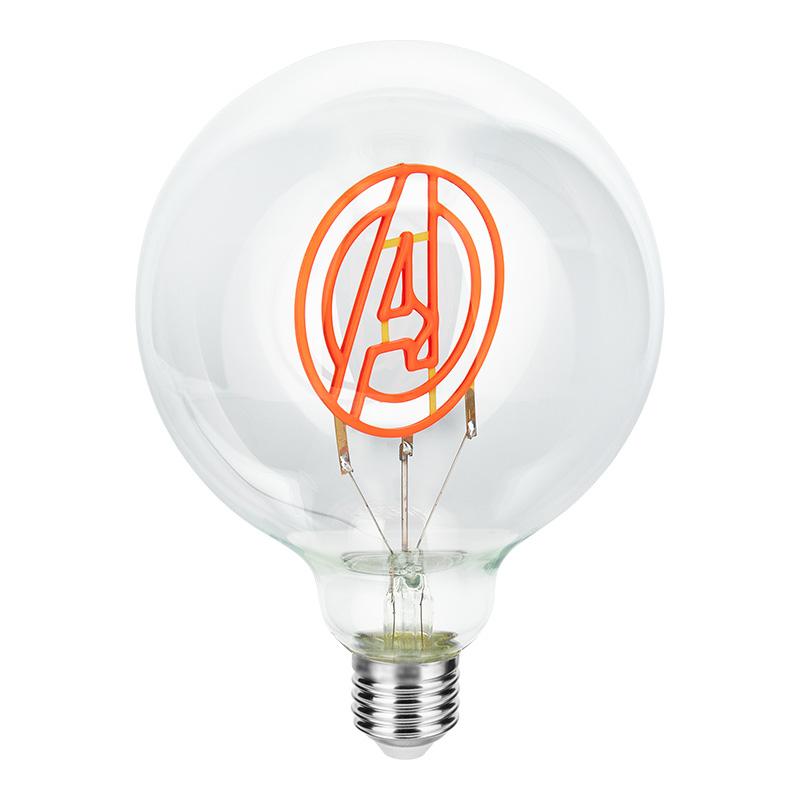 Marvel Avengers LED Neon Bulb Lamp (high: 24,3 cm) / Marvel Avengers lampka - żarówka neonowa (wysokość: 24,3 cm)