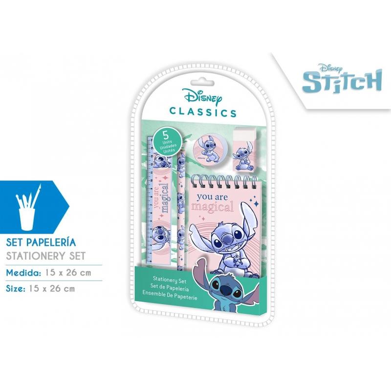 Disney Stitch stationery set (5 pcs) / Disney Stitch zestaw piśmienniczy (5 elementów)