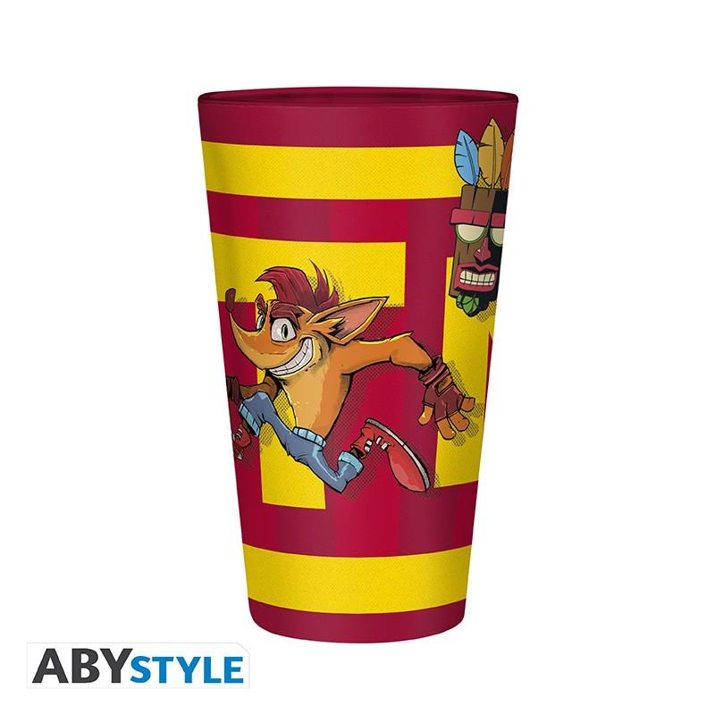 CRASH BANDICOOT large glass (400 ml) - TNT / Crash Bandicoot duża szklanka (400 ml) TNT - ABS