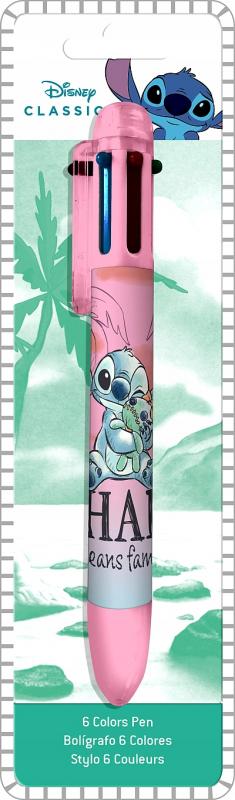 Diseny Stitch multicolor pen (6 colours) / Disney Stitch długopis wielokolorowy (6 kolorów)