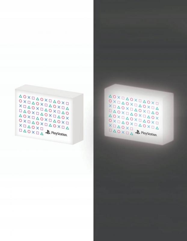 PLAYSTATION (SHAPES) WALL / DESK LIGHT UP CANVAS (20x15x3 cm) / lampka biurkowa / ścienna Playstation (kształty) (20x15x3 cm)
