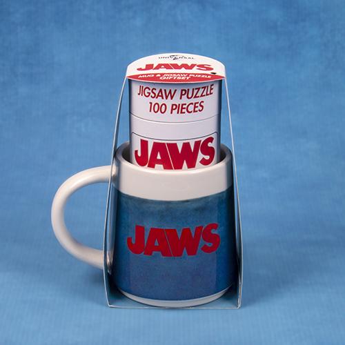 Jaws shaped mug & puzzle gift set / zestaw prezentowy Szczęki kubek plus puzzle (100 elem)