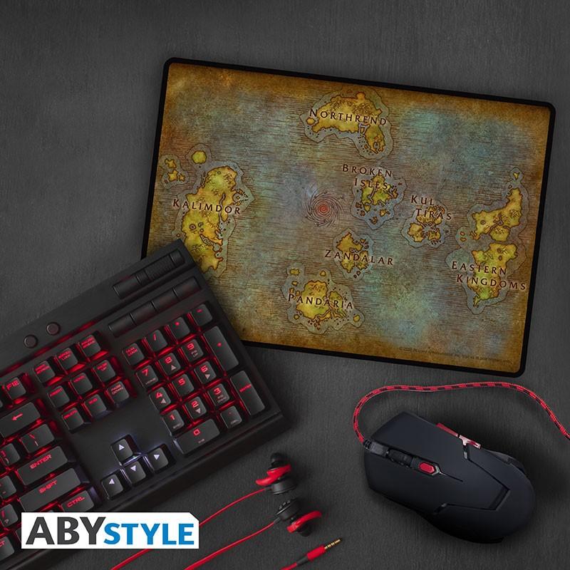 WORLD OF WARCRAFT Gaming Mousepad - Map (35 x 25 cm) / World of Warcraft podkładka pod myszkę Mapa (35 x 25 cm) - ABS